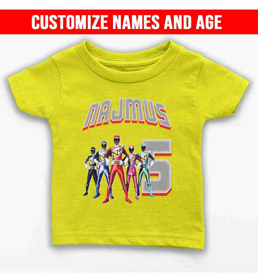 Power Rangers yellow tshirt