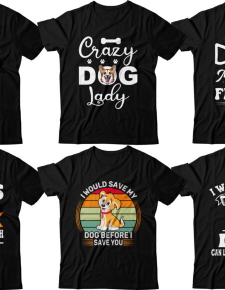 Dog-T-Shirt-Design-Bundle