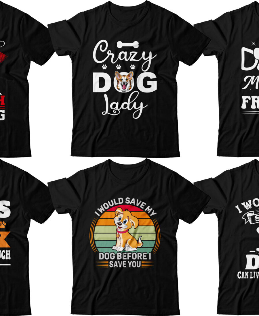 Dog-T-Shirt-Design-Bundle